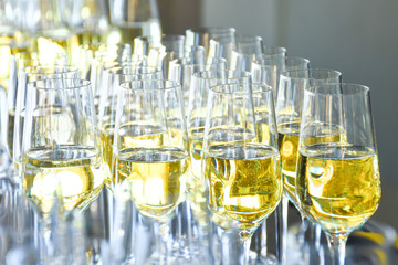  Glasses of champagne