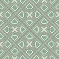 Olive green seamless geometric pattern