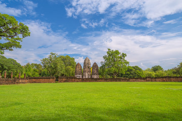 Fototapeta na wymiar sukhothai historical park ,Thailand , on May 05,2018
