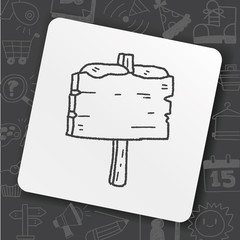 snow and board doodle