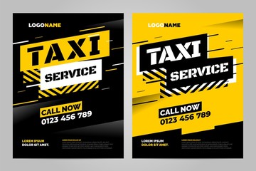 Vector layout design template for taxi service. Can be adapt to Brochure, Annual Report, Magazine, Poster.