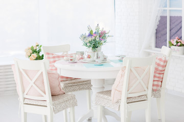 white kitchen room decoration