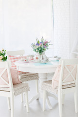 white kitchen room decoration