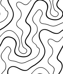 Vector floral background of drawn lines