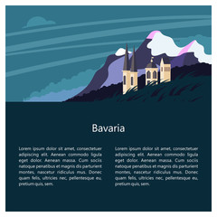 Fototapeta na wymiar Bavaria. Vector illustration.