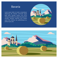 Naklejka premium Bavaria. Vector illustration.