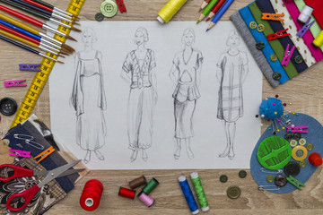 fashion designer sketch