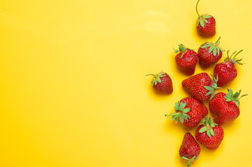 Pile of fresh strawberries - 205850559