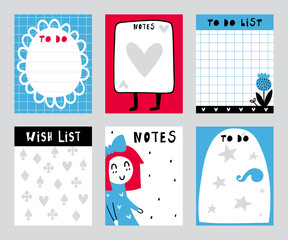 Vector fairytale labels