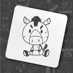 Chinese Zodiac horse doodle drawing