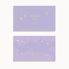 Starry sky card design template