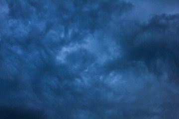 black rain clouds