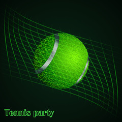 Abstract background of tennis ball