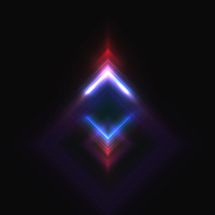 Futuristic abstract background, colorful elements with neon shapes. Graphic concept for your design