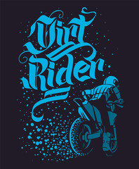 Drirt rider Motocross Freestyle design for apparel © rosovskyi