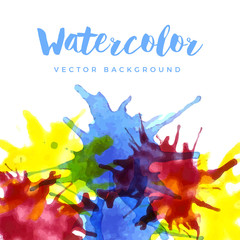 watercolor splashes background