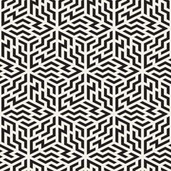 Vector seamless lines mosaic pattern. Modern stylish abstract texture. Repeating geometric tiles