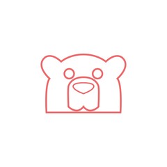 pink head bear