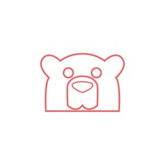 pink head bear