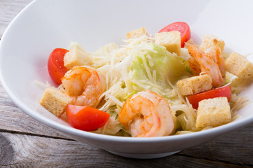 Shrimp caesar salad