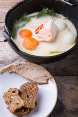 Fish cream soup