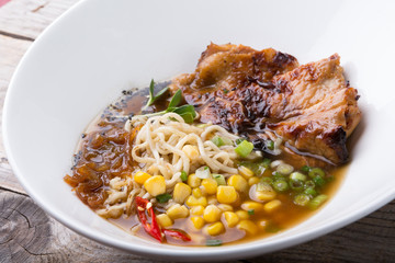 Asian noodles soup