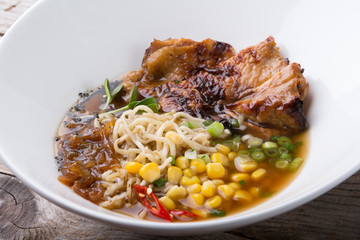 Asian noodles soup