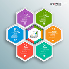 Abstract 3D Paper Infographics