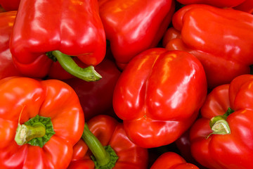 Red paprikas for a healthy diet