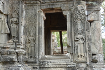 Fototapeta na wymiar カンボジアのアンコール遺跡群～チャウ・サイ・テヴォーダ