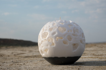 large handmade candles