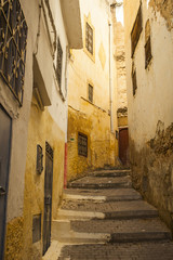 Winding alley in Morocco
