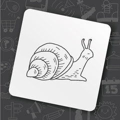 snail doodle