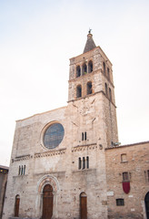 Fototapeta na wymiar San Michele church in Bevagna little town in Umbria