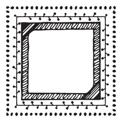Hand drawn vector frame