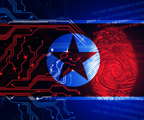 Cyber Attacks Risk From North Koreans 3d Illustration