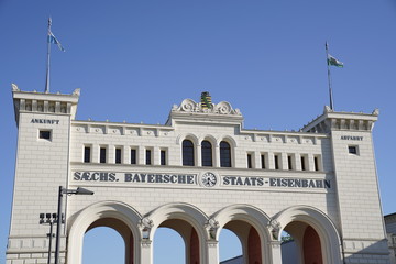 Bavarian station (Bayerischer Bahnhof) in Leipzig, Germany
