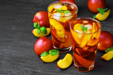 Peach ice tea