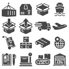 Shipping and Logistics Icons