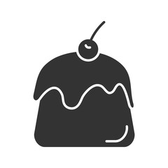 Pudding glyph icon