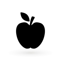 Apple icon . Trendy flat style isolated on white background. Apple icon page symbol for your web site design logo, app, UI. Vector illustration, EPS10