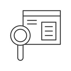 Magnify glass and parcel box, delivery and logistic concept