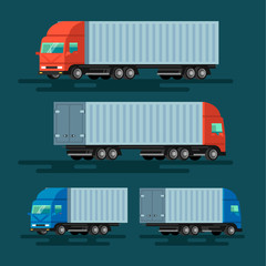 Truck delivery vector illustration. 