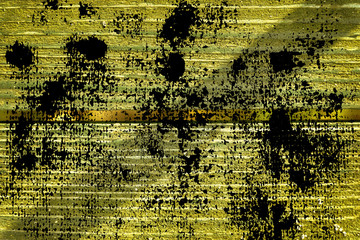 Ultra yellow grunge Wooden surface for design mock-up Cracked texture or dark background