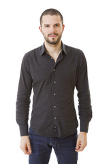 Fototapeta premium szczęśliwy przypadkowy mężczyzna