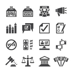 Vote icon set