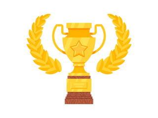 Gold Cup with laurel branches