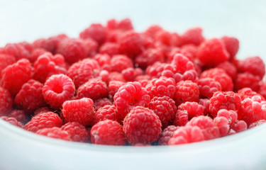 Fresh ripe raspberry