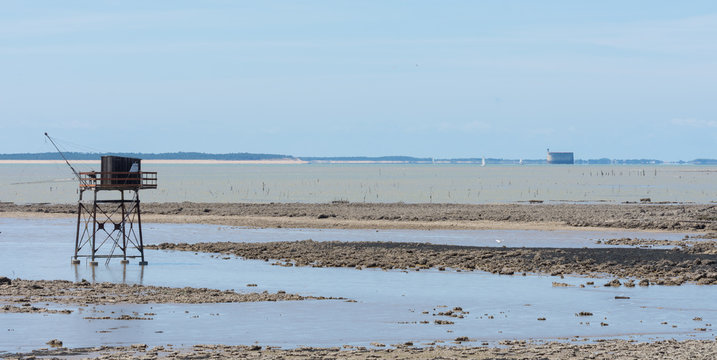 Carrelet et Fort Boyard (pointe de la Fum&eacute;e)