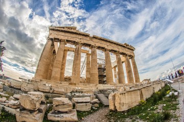Obraz premium Acropolis on a sunny day, Greece